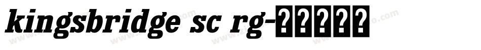 kingsbridge sc rg字体转换